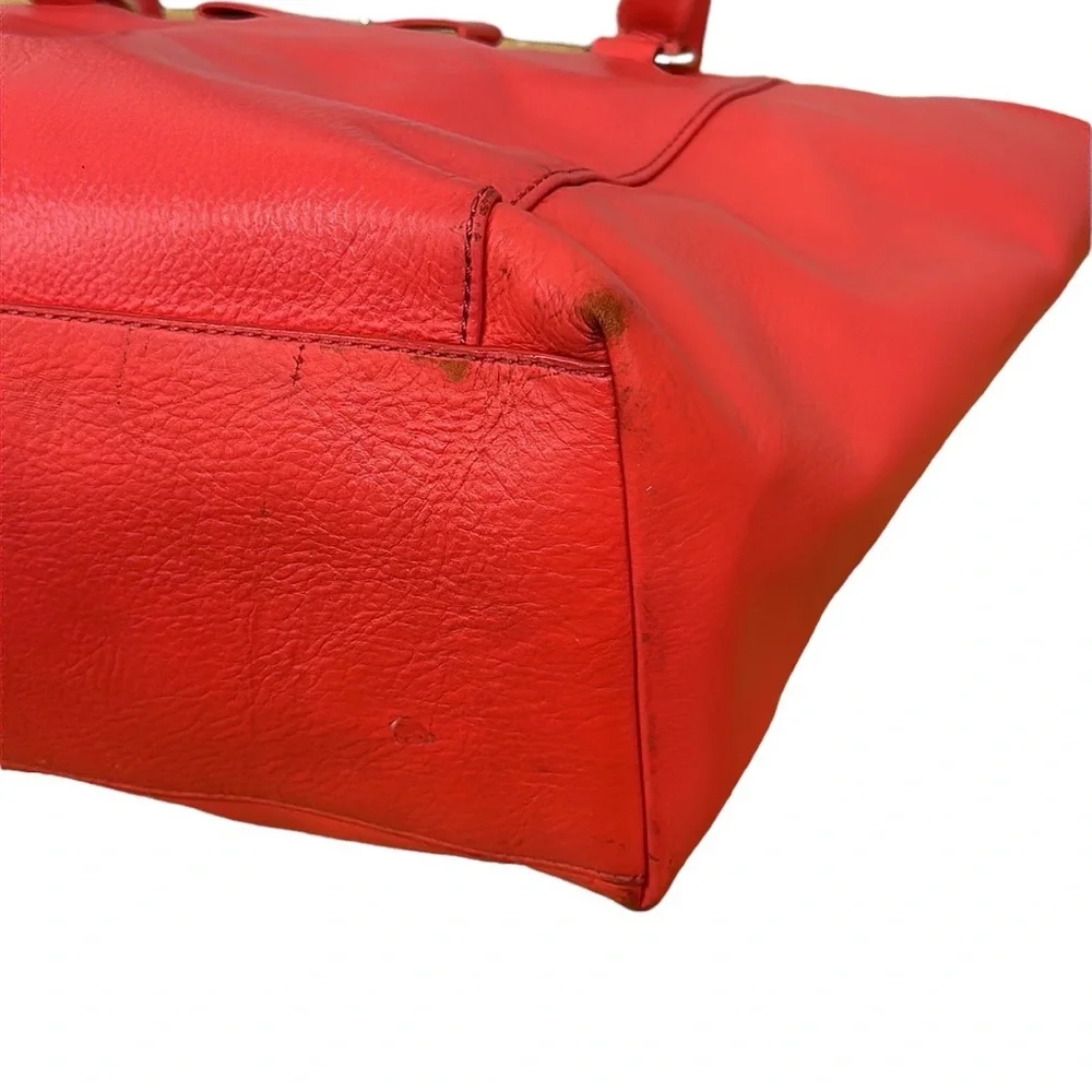 Kate Spade Pink Large Leather Tote Shoulder Bag Purse 10.25